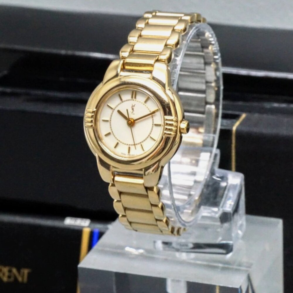 Yves Saint Laurent YSL Womens Watch Gold New